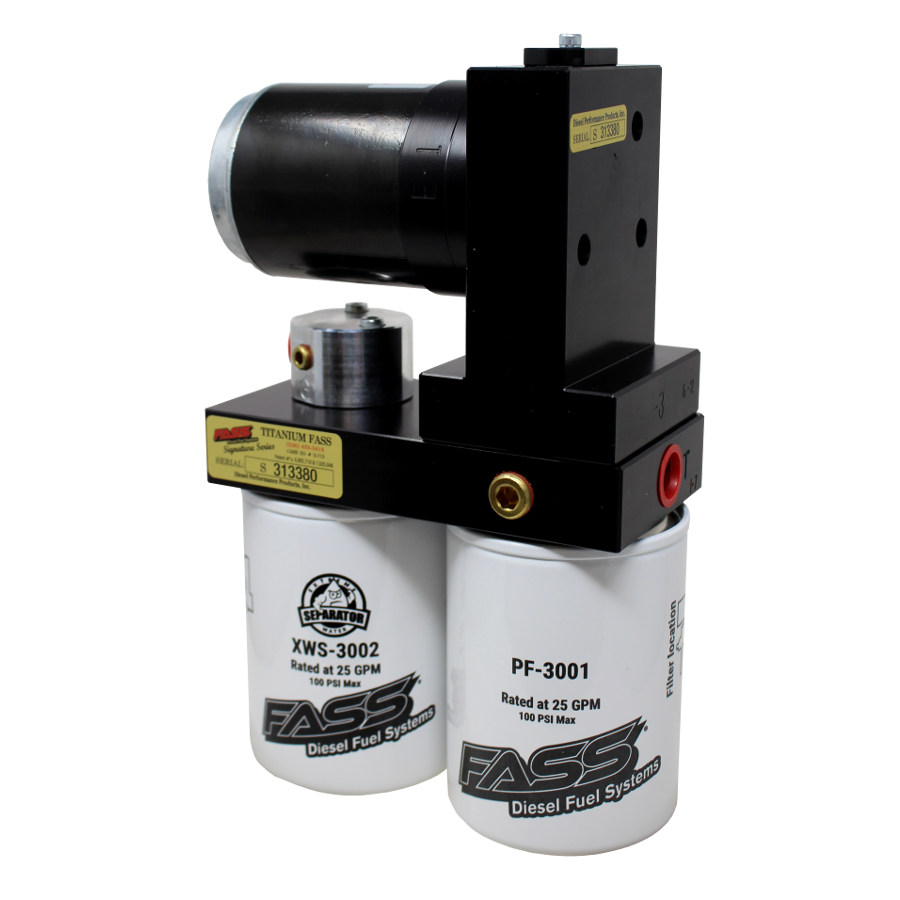 FASS FUEL SYSTEM TITANIUM SIGNATURE SERIES DIESEL FUEL LIFT PUMP 165GPH (TS 165G)